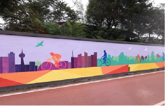 江陵墙体彩绘-围墙