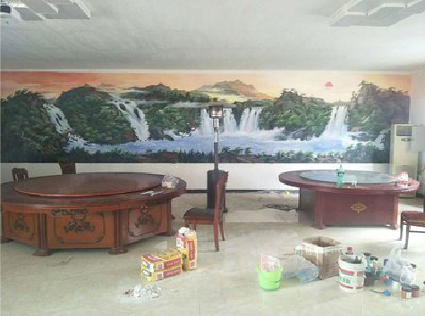 江陵墙绘-写实风景