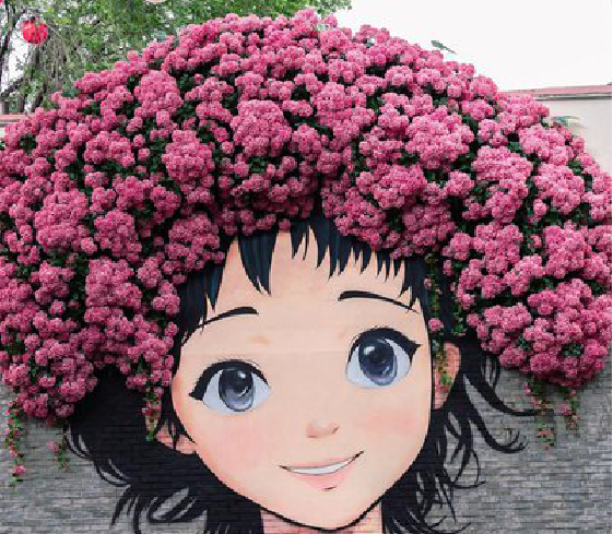 江陵墙体彩绘-网红墙打卡