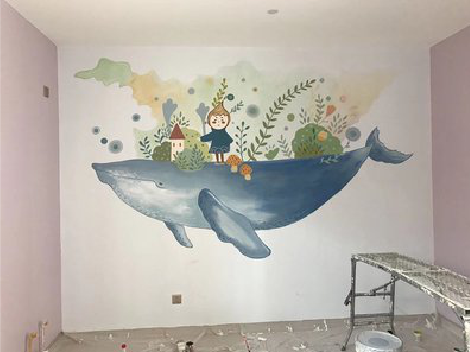 江陵手绘墙的特点及优势。